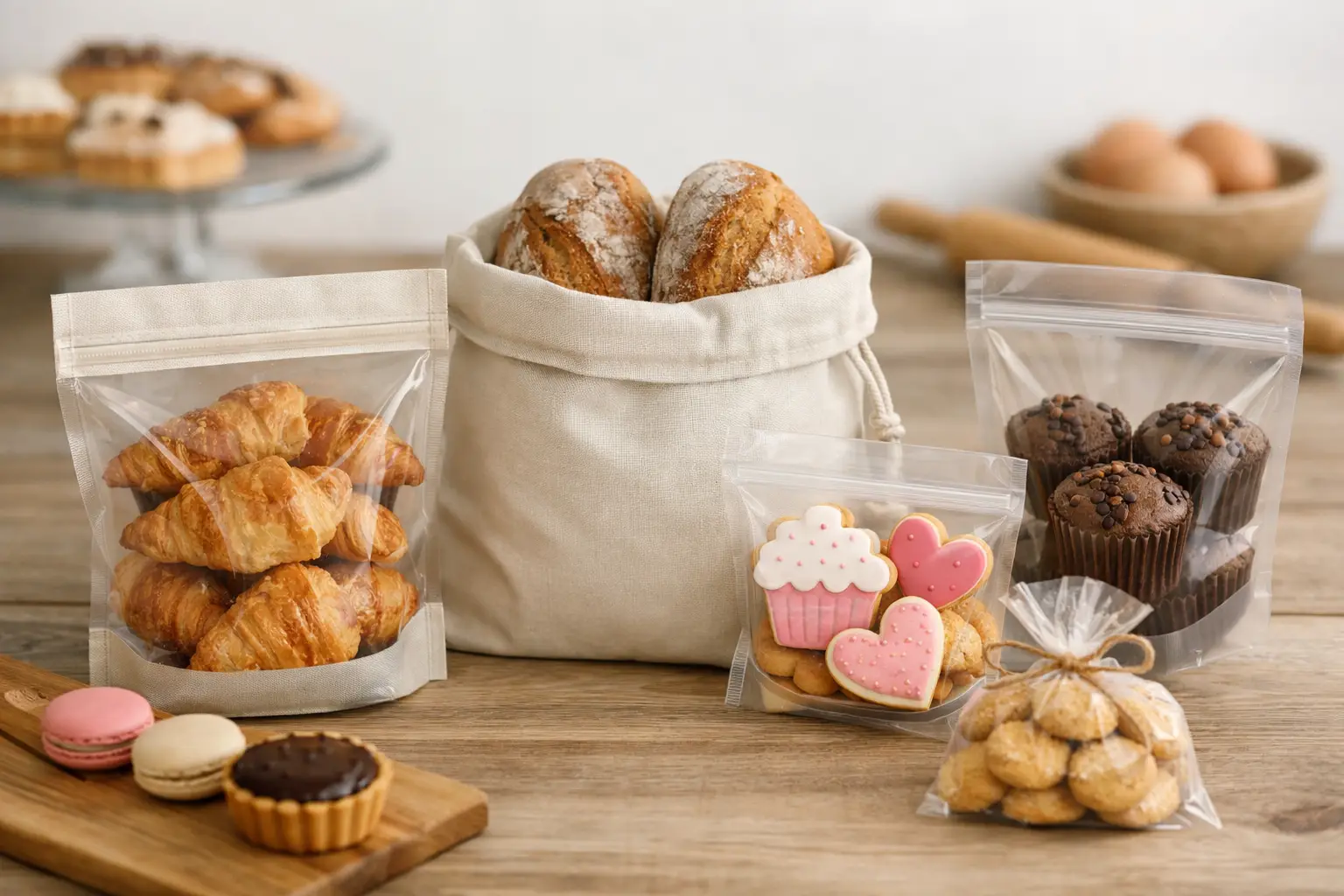 Bolsas reutilizables para pastelería artesanal