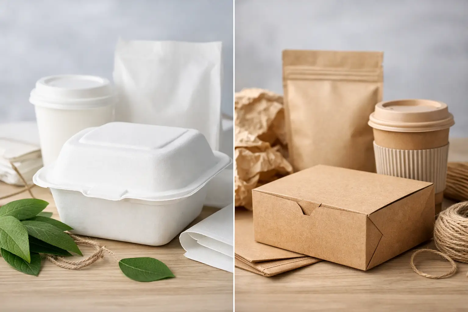 Cambre reutilizable vs papel kraft para empaques