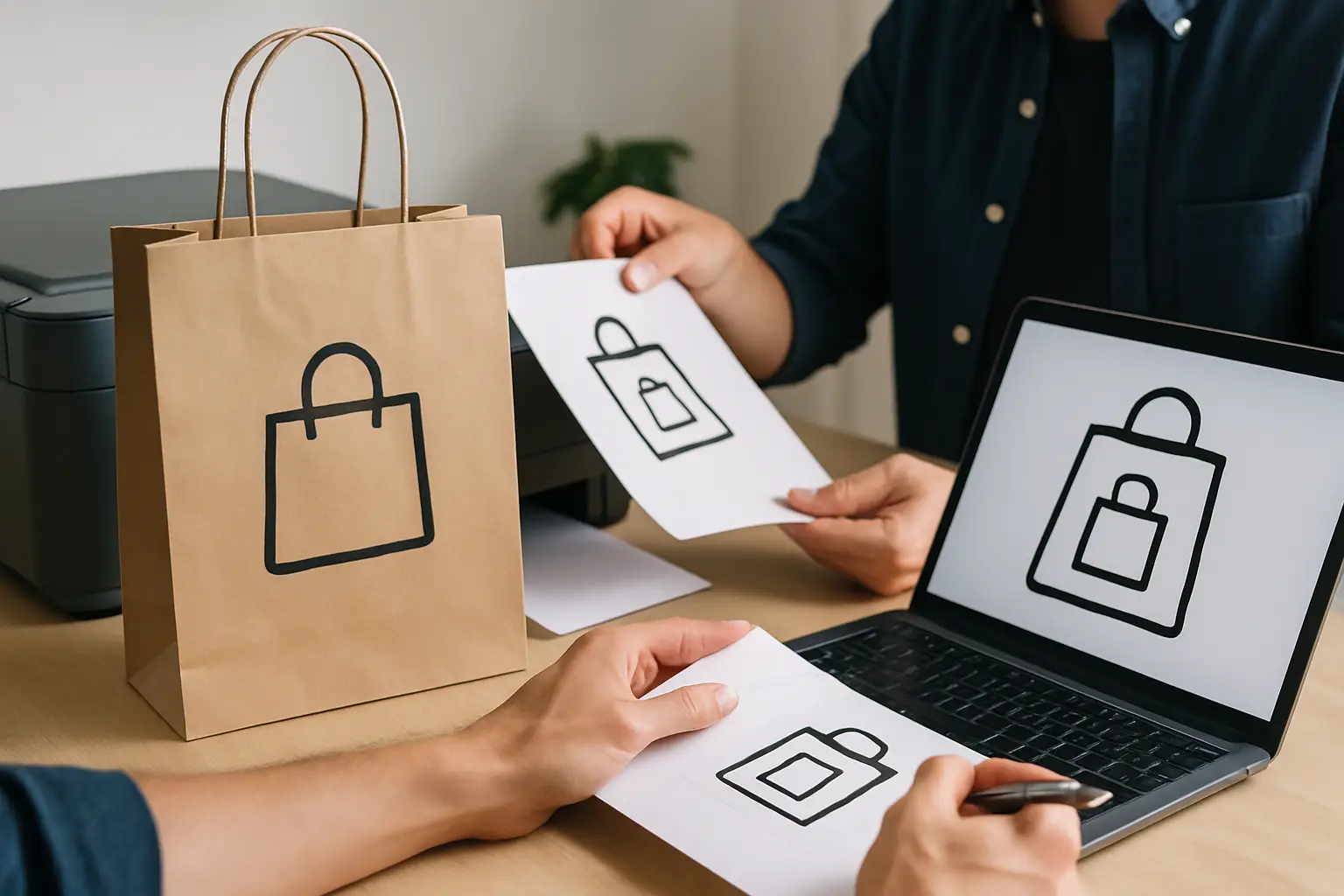 ¿Qué archivo enviar para imprimir bolsas?